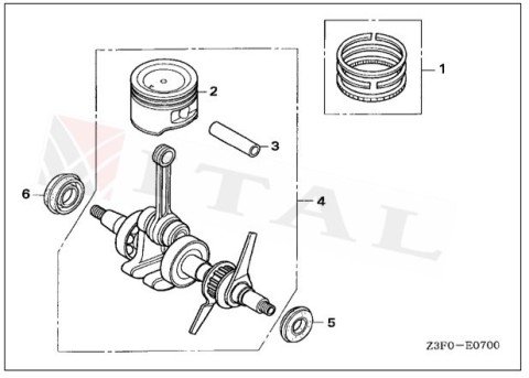 ITL-PİSTON HON. GX35 39MM ITAL