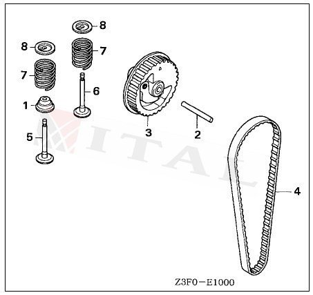ITL-EKZANTRİK KAYIŞI HON. GX35