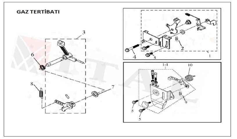 ITL-REGÜLATÖR KOLU DİZEL 170/178