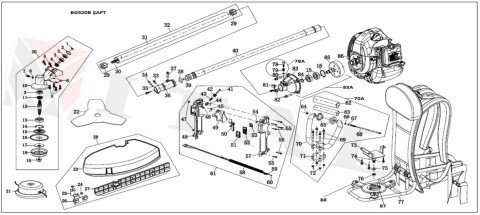 ITL-AMORTİSÖR ORAC BG430/520/HYX55 SIRT YAY